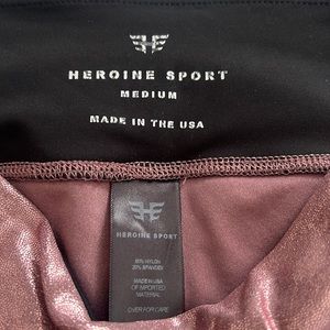 Heroine Sport Marvel Metallic leggings color rose gold size medium